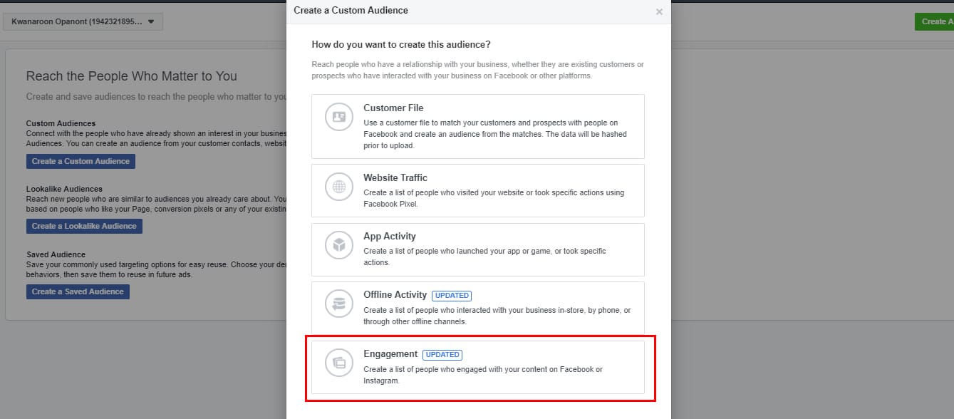 STARTUP NOW - Facebook remarketing - Engagement