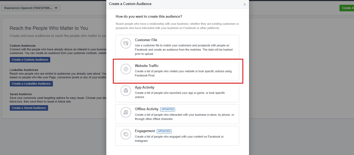 STARTUP NOW - Facebook Custom Audience - Facebook Remarketing - Website Traffic