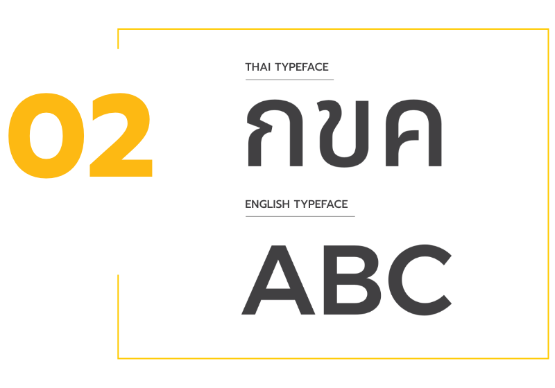 ออกแบบแบรนด์ corporate identity design - brand font