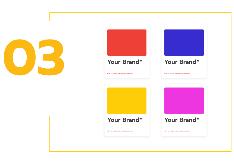ออกแบบแบรนด์ corporate identity design - brand color