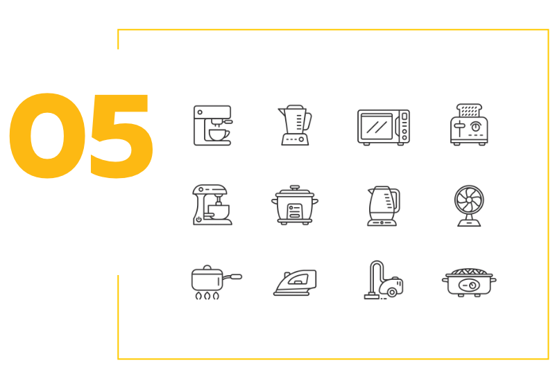 ออกแบบแบรนด์ corporate identity design - brand icon set